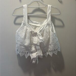 White Crop Top